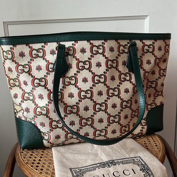 Gucci Ophidia Centennial Flower GG canvas medium tote - Picture 11 of 16